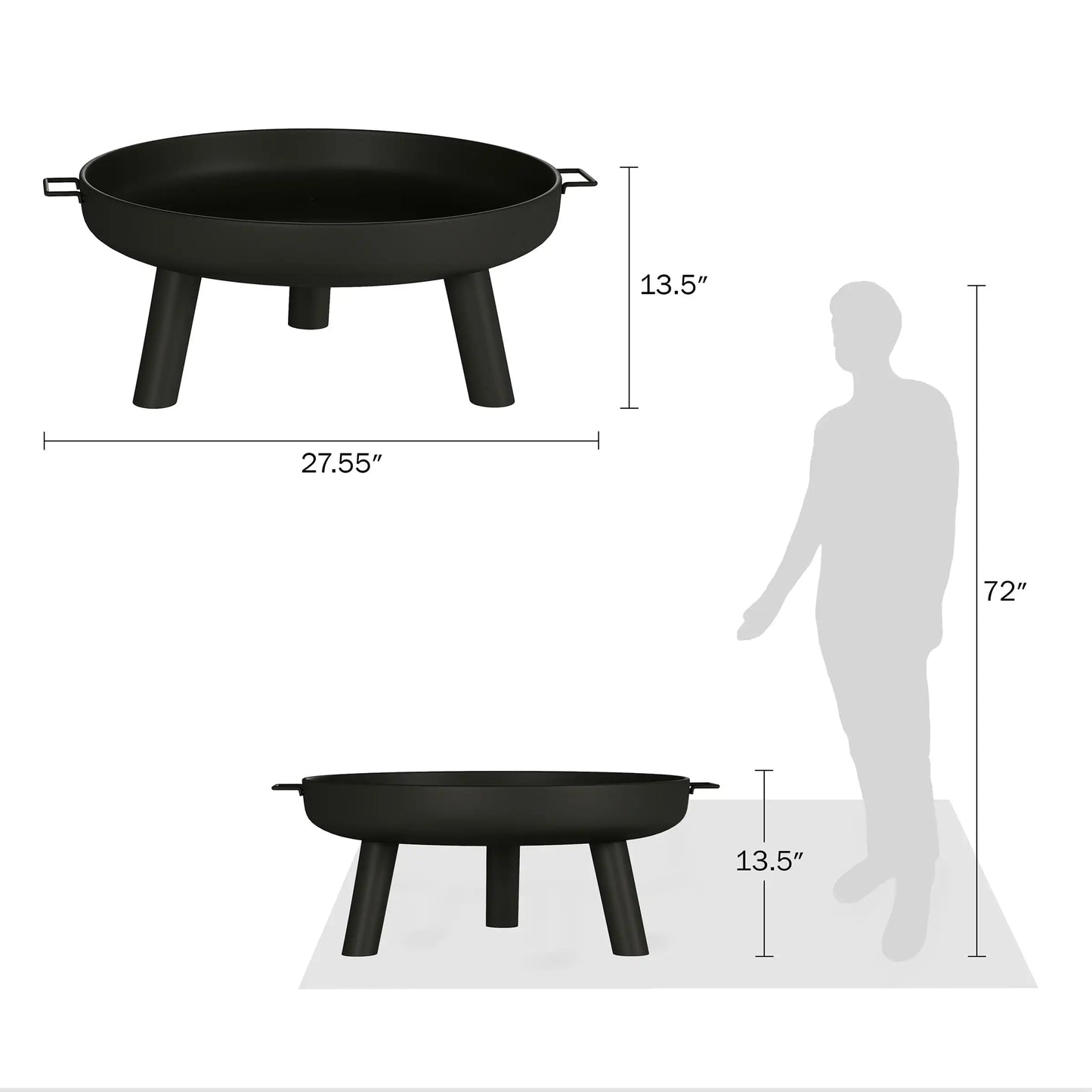 a large round black barbecue grill