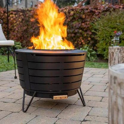 Modern Wood-Burning Patio Fire Pit