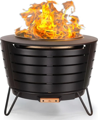 Modern Wood-Burning Patio Fire Pit