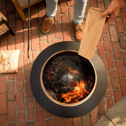 Modern Wood-Burning Patio Fire Pit