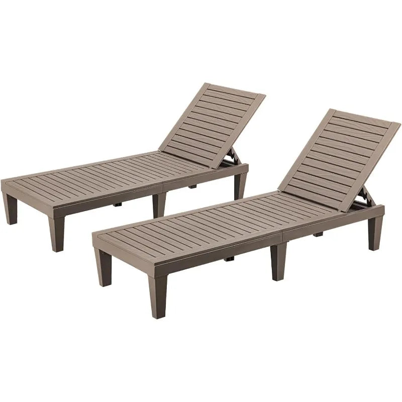 Set of 2 Outdoor Lounge Chairs