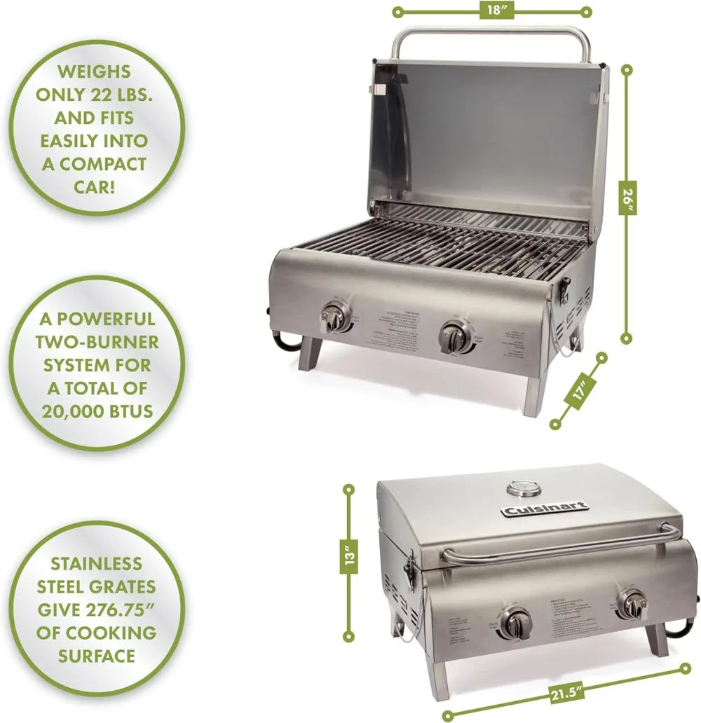 Cuisinart Portable Propane Tabletop Gas Grill